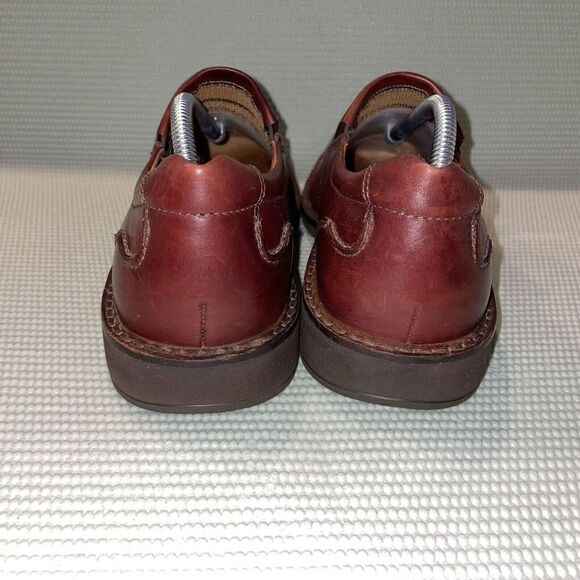 Ecco Seattle Slip On Leather Loafer Shoes Rust Men’s Size EU 43 / US Size 9.5 - Picture 4 of 8